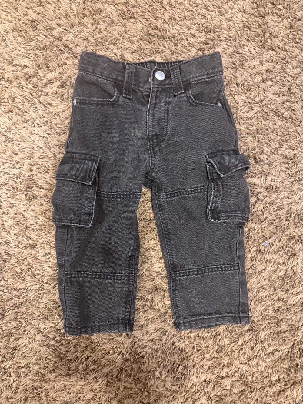 Old Navy 18-24 month Charcoal Cargo Jeans